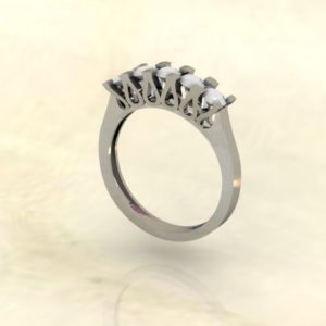 Five Round Stone Woman's Ring