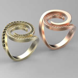 Double Spiral Ring