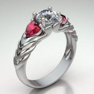 Women's Ring with Three Stones