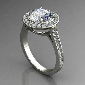 Halo Engagement Ring