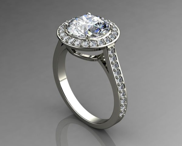Halo Engagement Ring