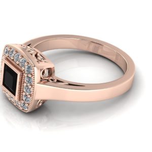 Princess Cut Gold Ring