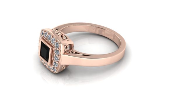 Princess Cut Gold Ring