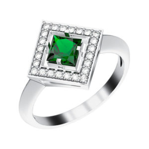 Square pattern ring
