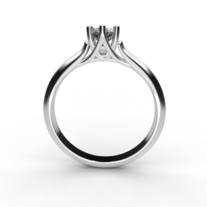 U-mount Diamond Engagement Ring