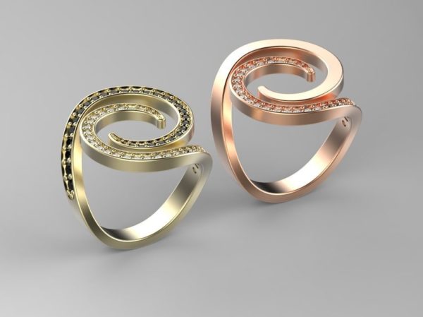 Spiral Pattern Ring