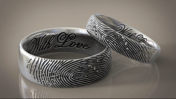 Fingerprint Wedding Bands