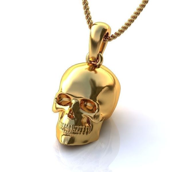 Golden Skull Pendant