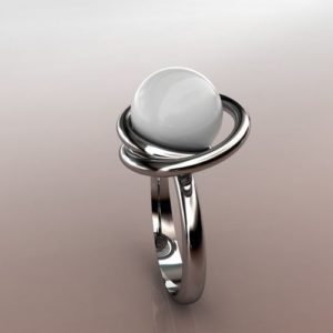 White Pearl Ring