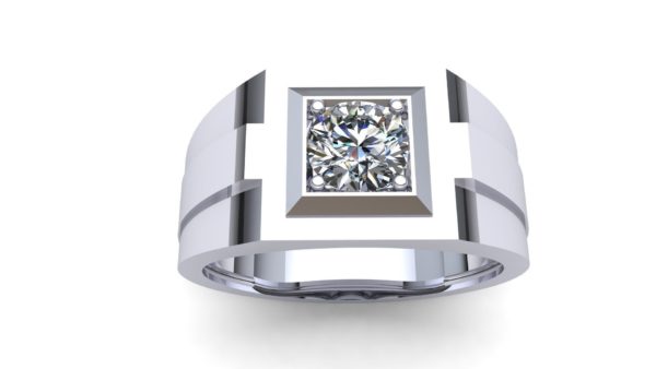 Men's Solitaire Diamond Ring