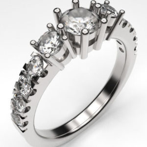Multistone Engagement Ring