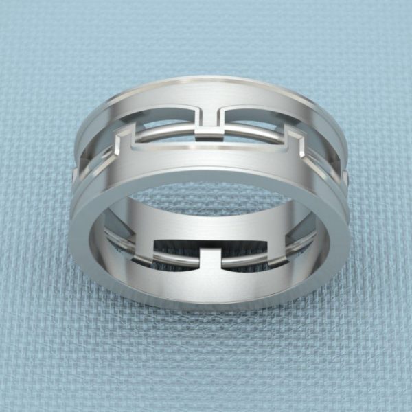 Industrial Style Wedding Band