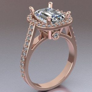 Halo Style Engagement Ring