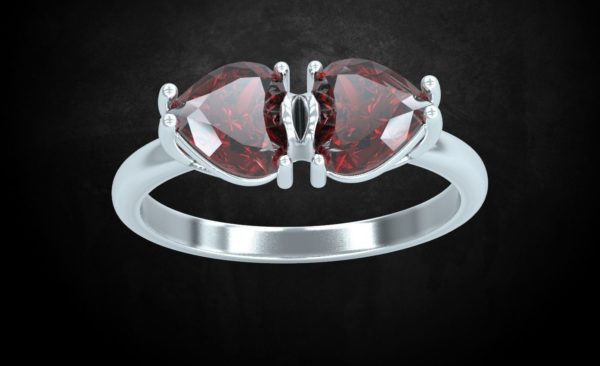 Double Heart Ring