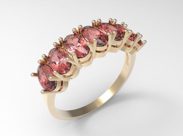 Pave Set Multi Diamond Ring