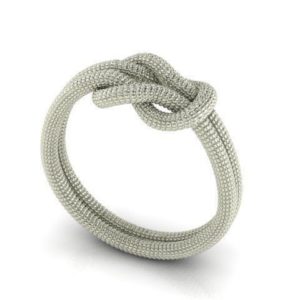 Knot Style Silver Ring