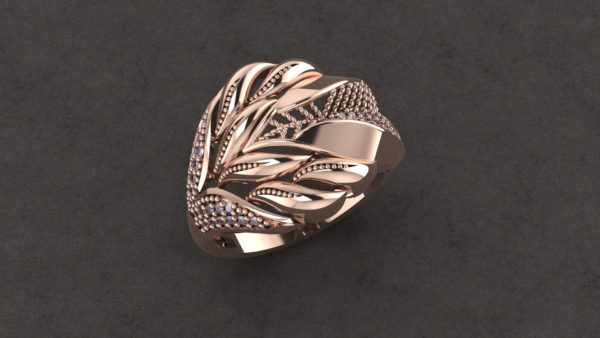 Freeform Diamond Ring