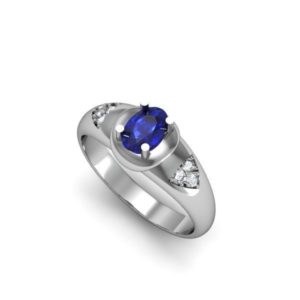 Sapphire and Diamond Ring