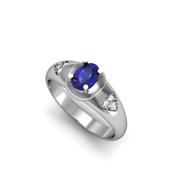 Sapphire and Diamond Ring