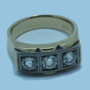 Tristone Ring